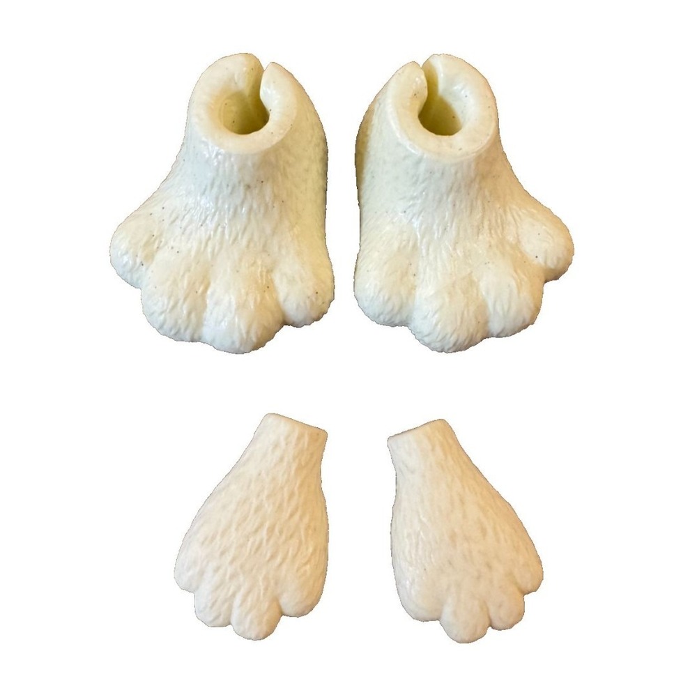 Mattel Barbie Cutie‎ Reveal Mascot Doll Costume White Paws Mittens Shoes Gloves